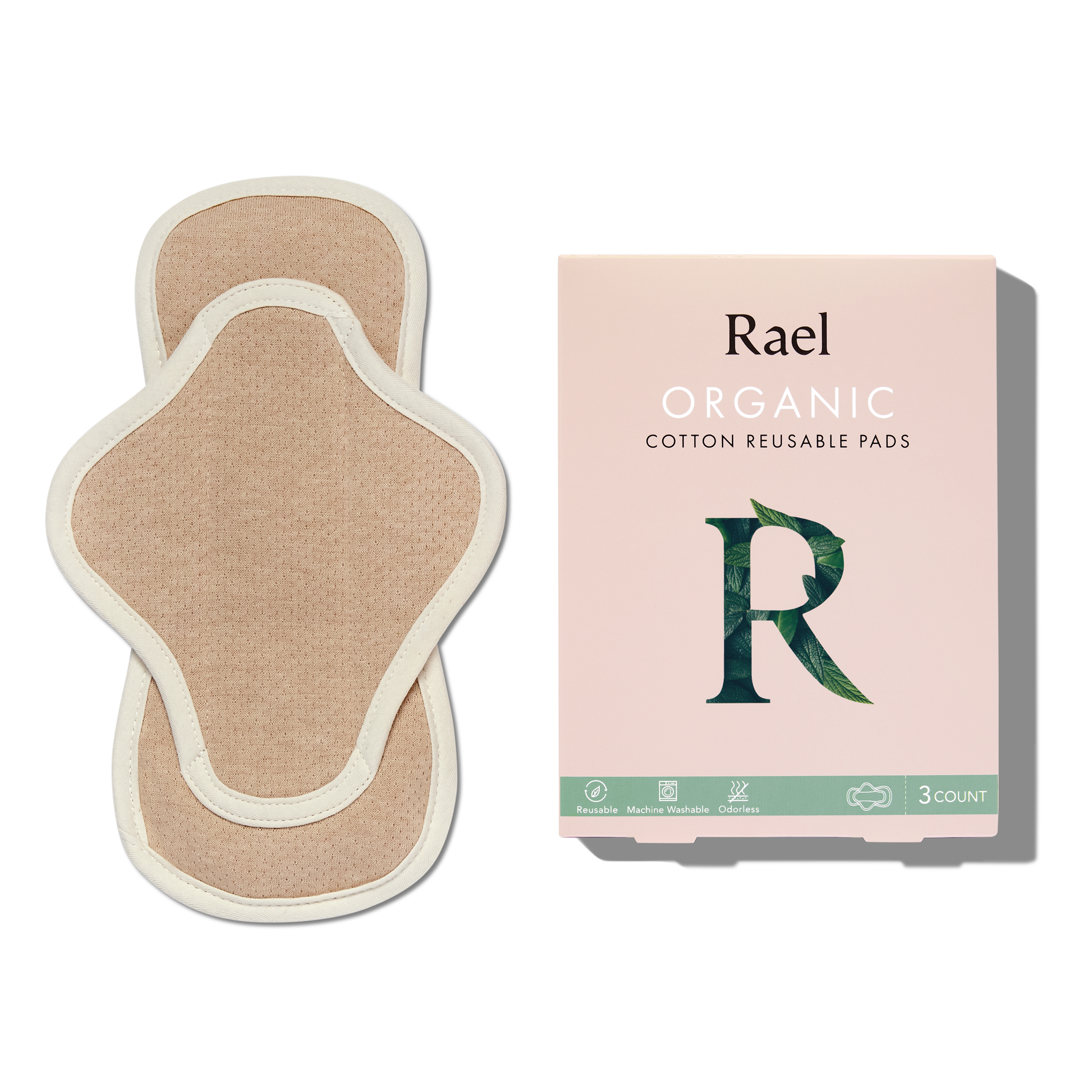 Organic Cotton Reusable Menstrual Pads - 3 Count P6