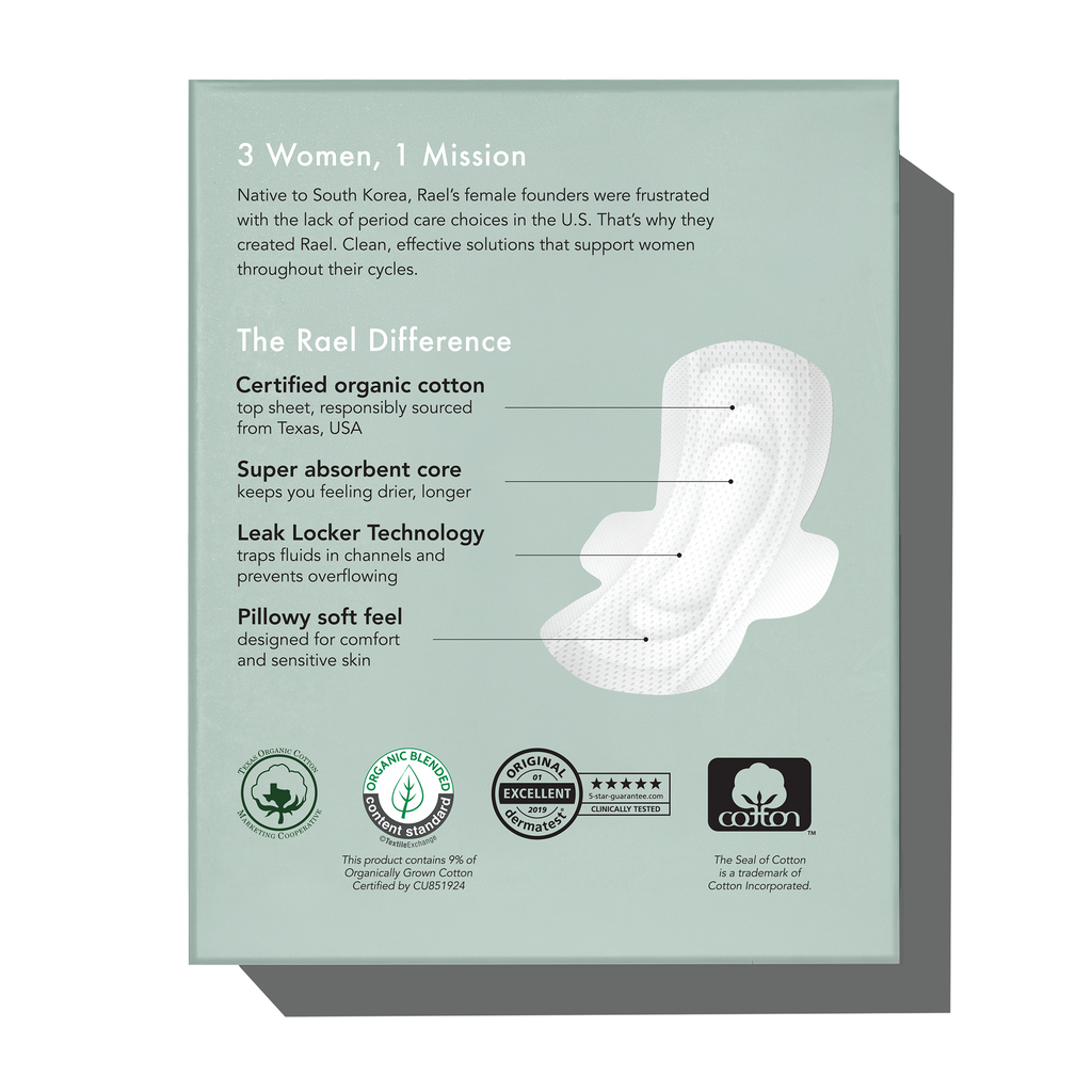 Petite Organic Cotton Cover Pads With Wings K2
