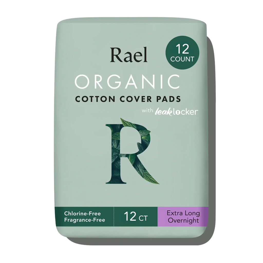 Extra Long Overnight Organic Cotton Cover Pads With Wings A5