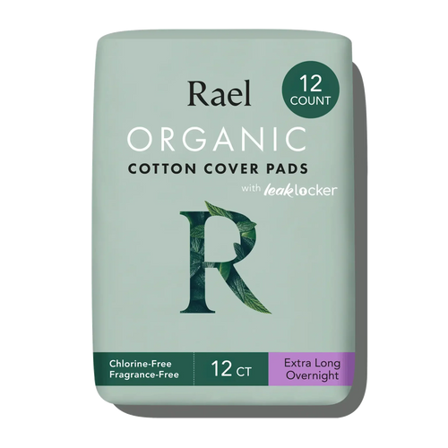 Extra Long Overnight Organic Cotton Cover Pads With Wings A5