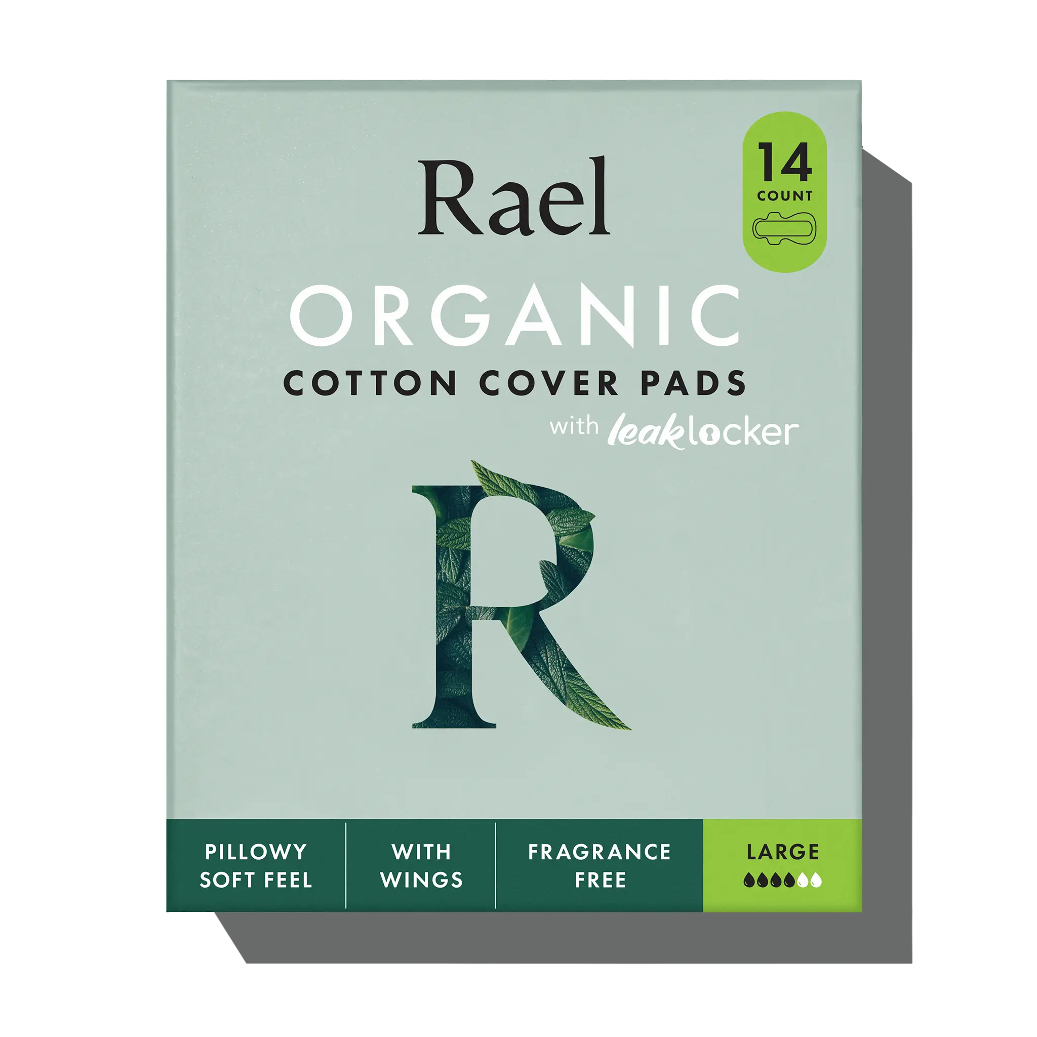 Large Organic Cotton Cover Pads With Wings J4