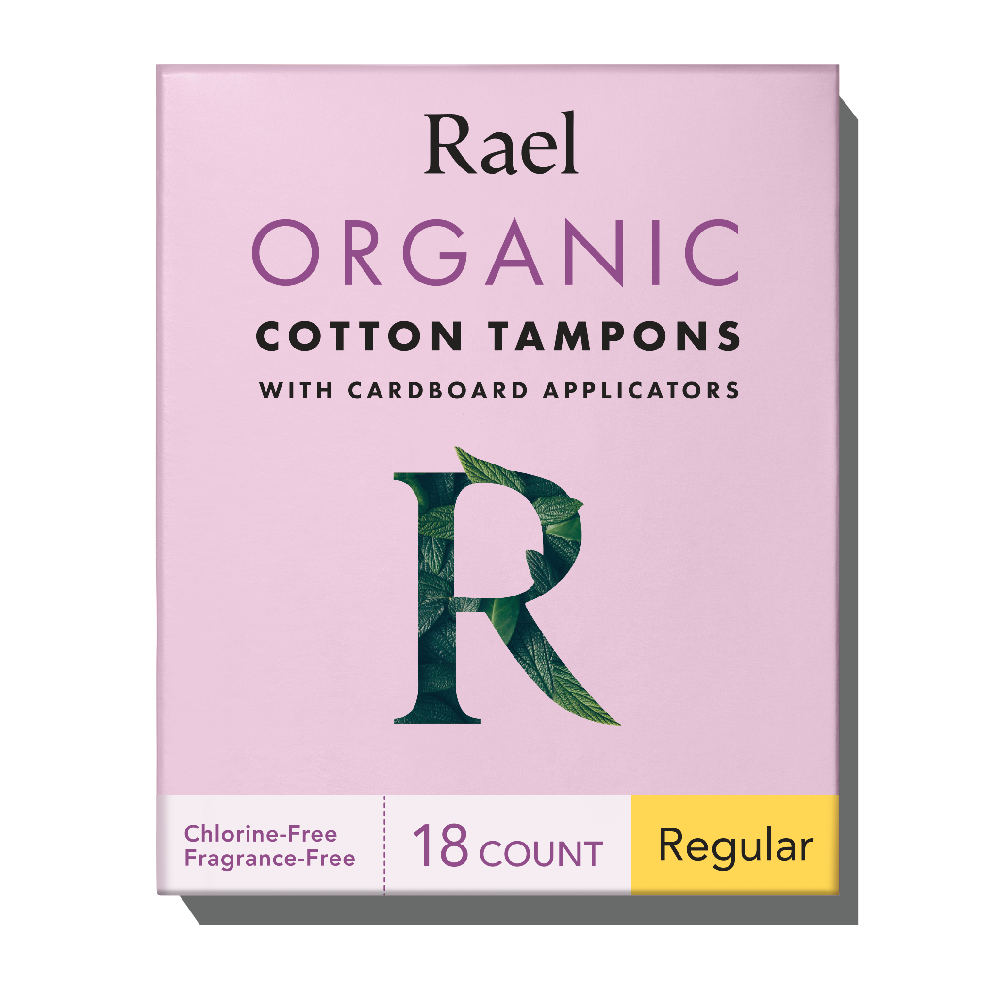 Regular Cardboard Applicator Tampons Made With Organic Cotton V7