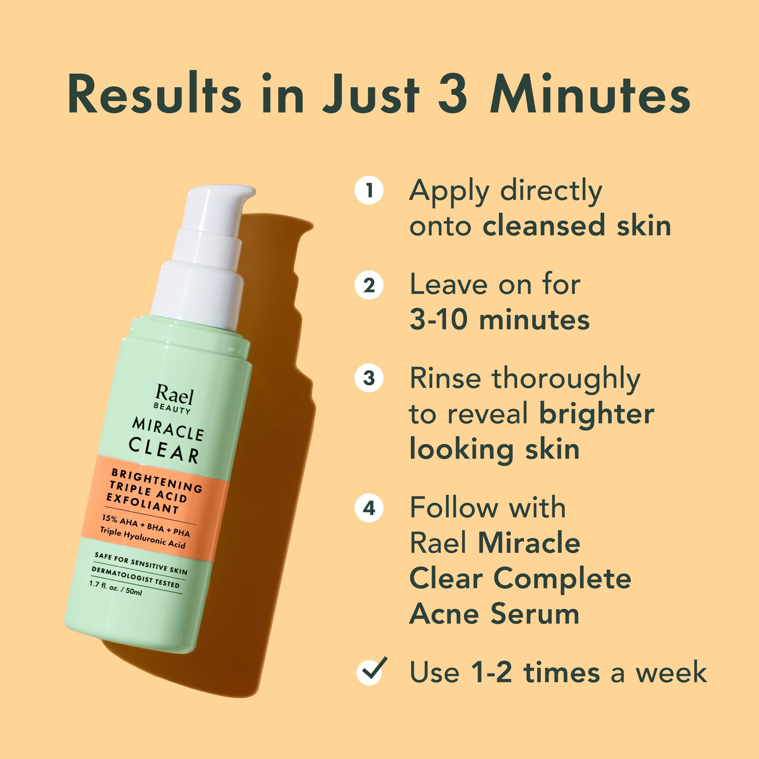 Miracle Clear Brightening Triple Acid Exfoliant T2