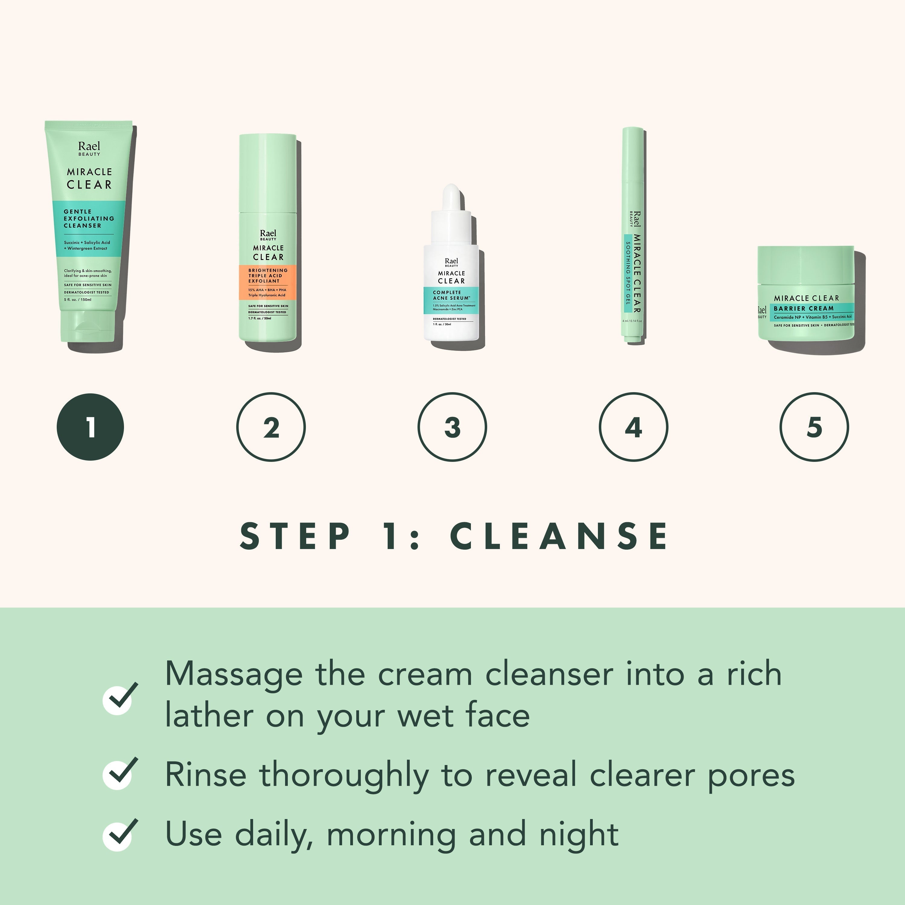 Miracle Clear Gentle Exfoliating Cleanser G9