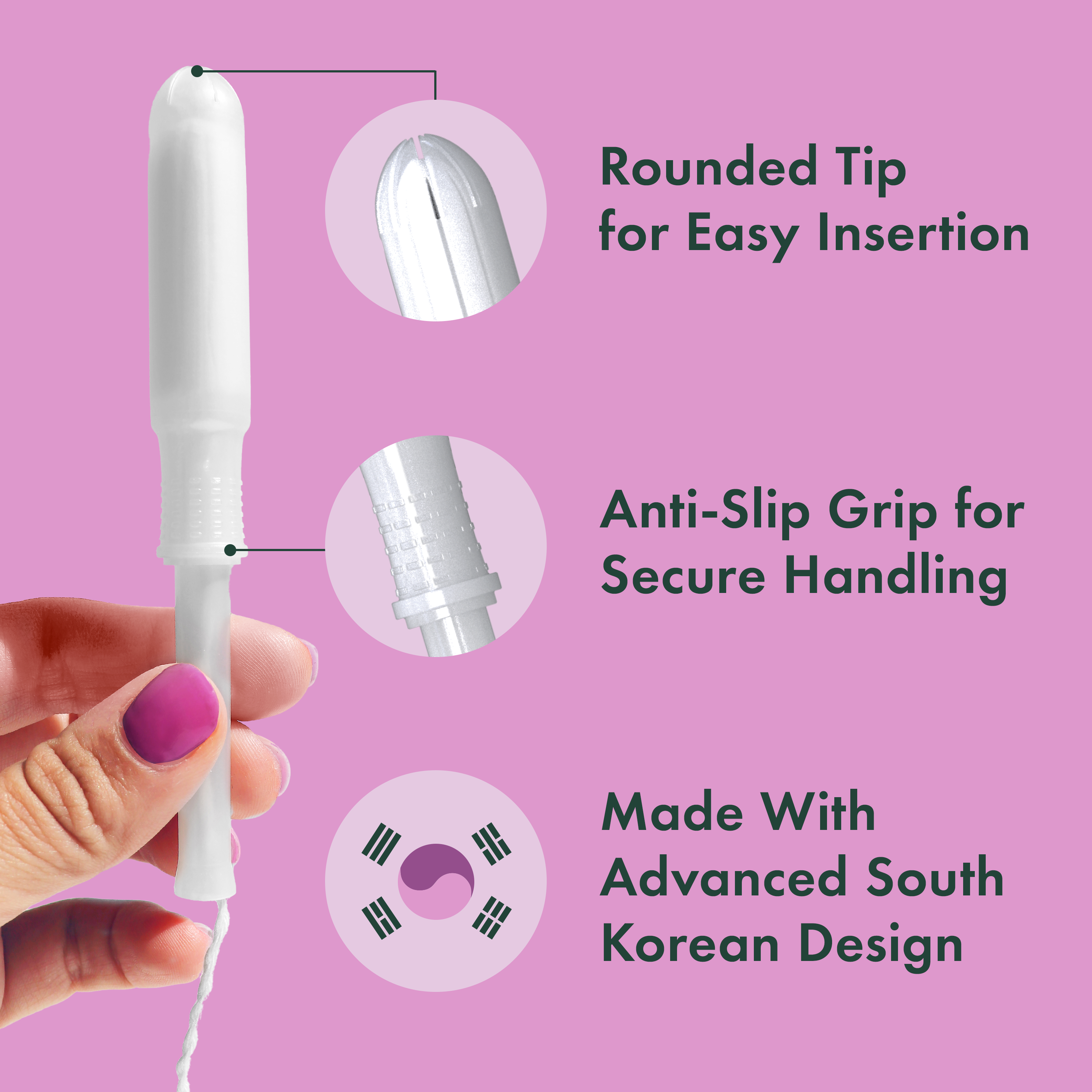 Regular Slim Applicator Tampons Made With Organic Cotton S0
