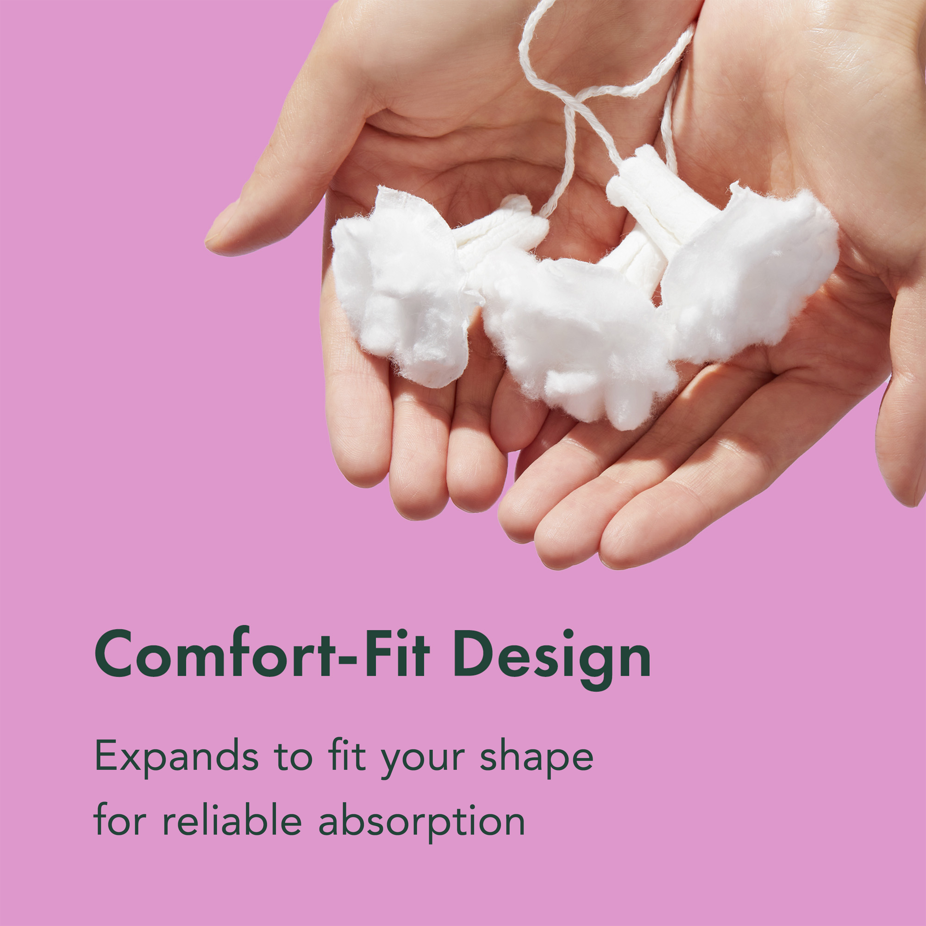 Regular Slim Applicator Tampons Made With Organic Cotton S0