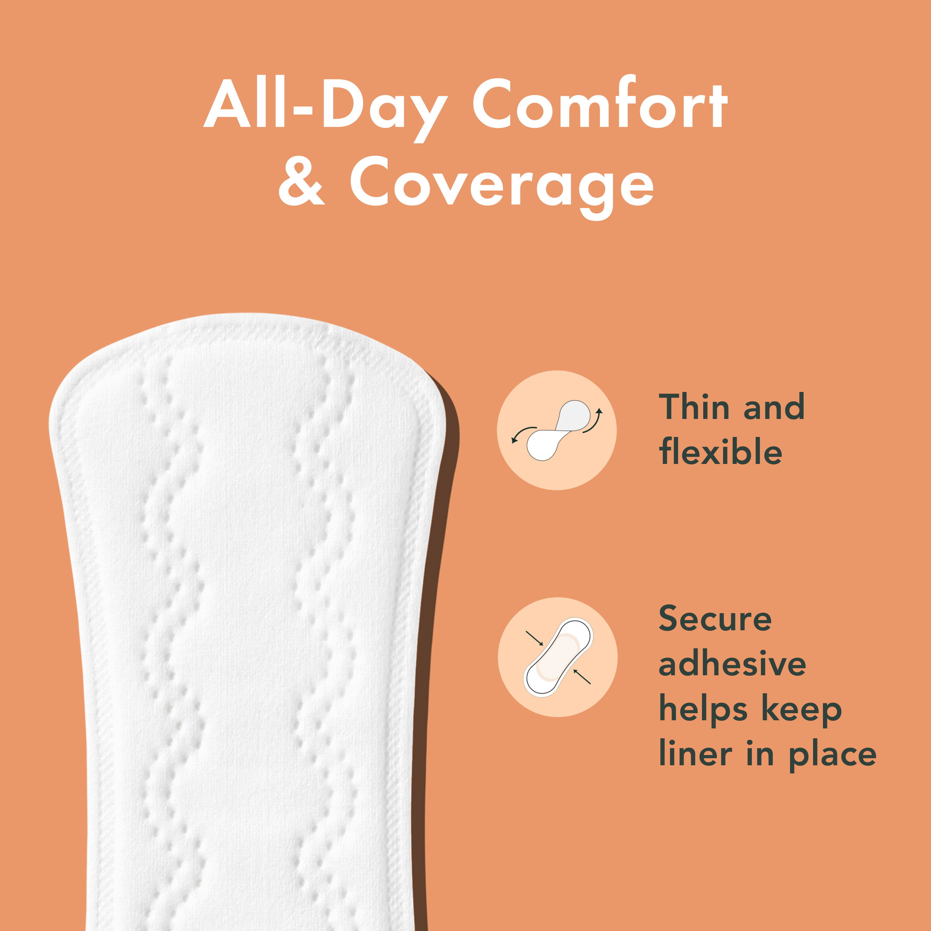 Regular + Long Bundle Unscented Panty Liners Made With Organic Cotton M4