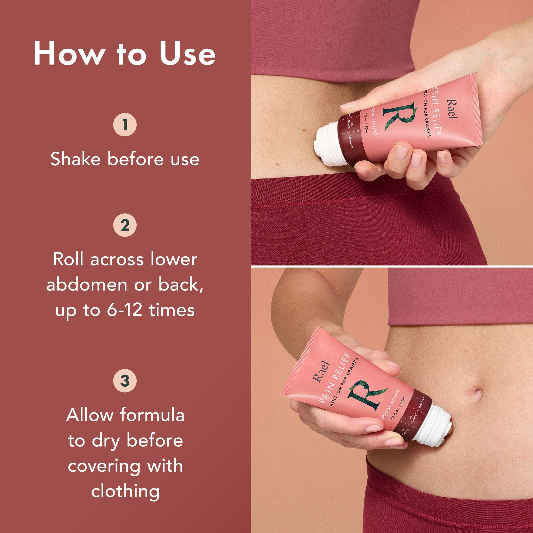Pain Relief Roll-On for Cramps U0