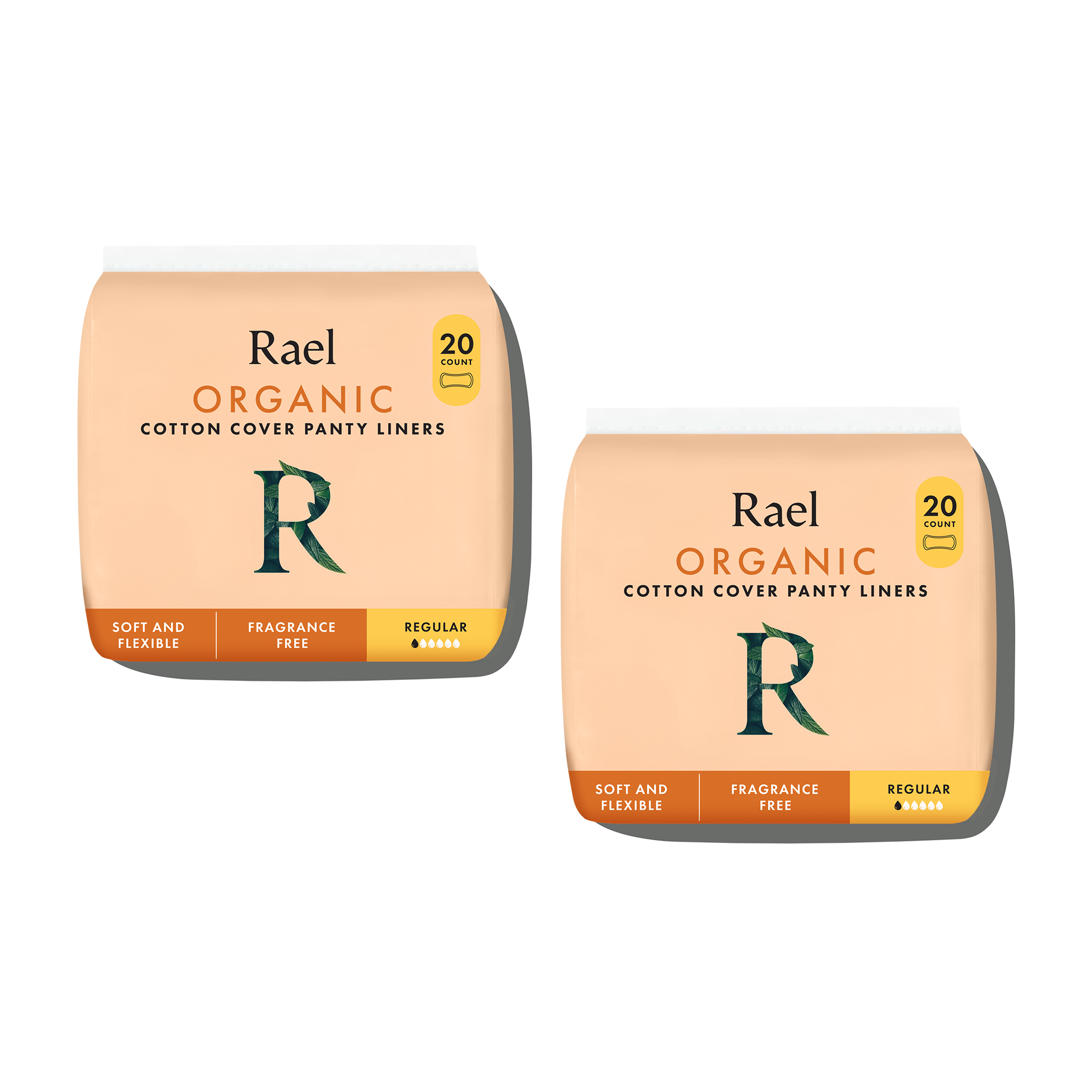 Regular Unscented Panty Liners Made With Organic Cotton R5
